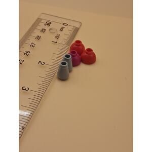 LEGO 1x1 Round Cone grey with bonus knob tiles